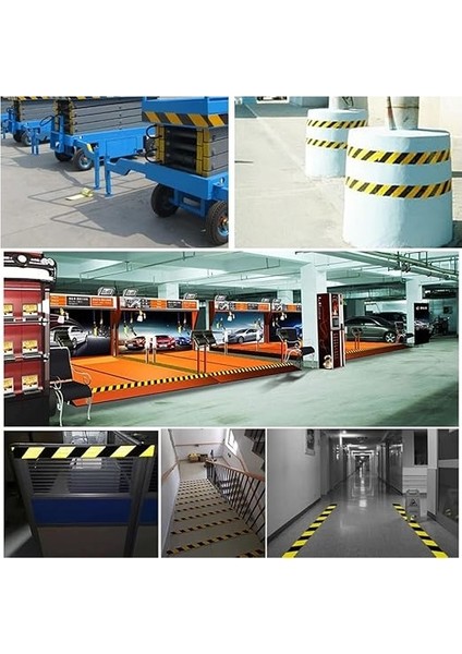 5 cm x 5 Metre Yansıtıcı Siyah Sarı Uyarı Bandı – Basamak, Zemin, Güverte Güvenlik Bandı modelleri