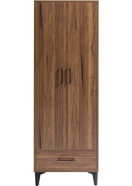 Dolap, Blesk 2 Kapaklı Çekmeceli Askılıklı Koyu Ceviz Gardırop fiyatları