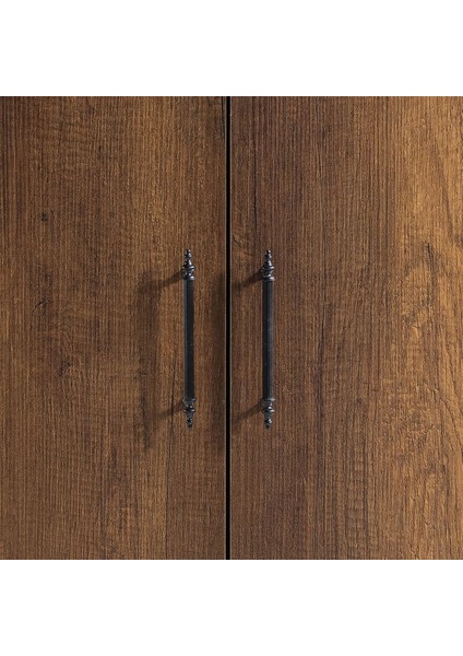 Dolap, Blesk 2 Kapaklı Çekmeceli Askılıklı Koyu Ceviz Gardırop fırsatları