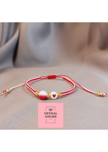 Türkiye Milli Takım Kalpli Top Boncuklu Makrome Taraftar Bileklik – El Yapımı Kırmızı Beyaz Unisex Örgü - Makrome Bileklik - Türkiye Bileklik - Taraftar Bileklik - Kalpli Bileklik fırsatları