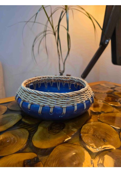 Bambu Ip Örgülü Dekoratif Seramik Tabak fırsatları