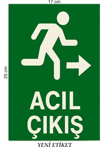 Uyarı Levhası Acil Çıkış