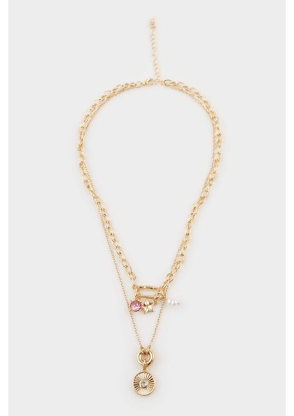 Kadın Gold Charmlı Kolye F7717AXNS