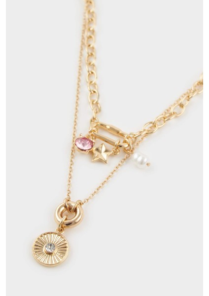Kadın Gold Charmlı Kolye F7717AXNS fiyatları