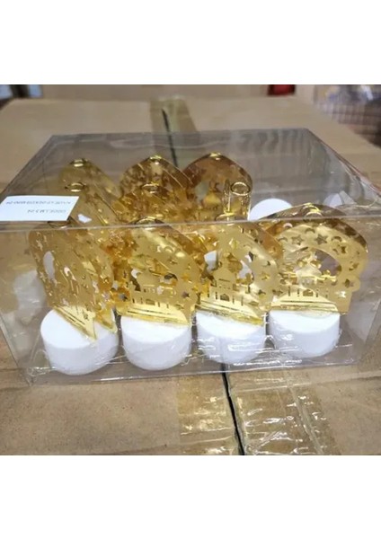 12'li Ramazan Ayaklı LED Işık (Gold, Minare Motifli) modelleri
