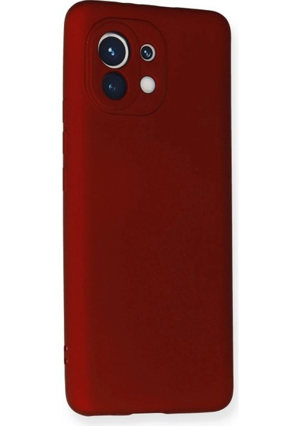 Xiaomi Mi 11 Kılıf First Silikon - Bordo (K95) fiyatları