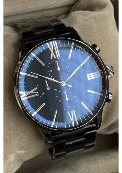 Özel Kutulu Siyah Çelik Premium Erkek Kol Saati Erkege Sevgiliye Hediye Babaya fırsatları