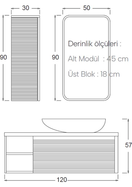 Luna Blok Dolap modelleri