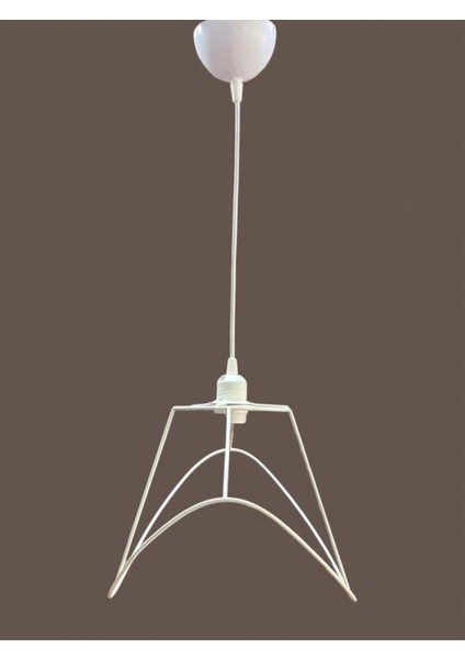 Yaprak Avize Teli , Iskeleti (Orta Boy 44X31 Cm) Beyaz Statik Boyalı (Duy Takımı Dahil) fiyatları