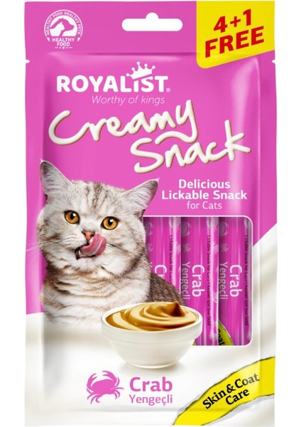 Creamy Snack –kedi Ödülü 5 + Yengeçli (Skin & Coat Care) modelleri