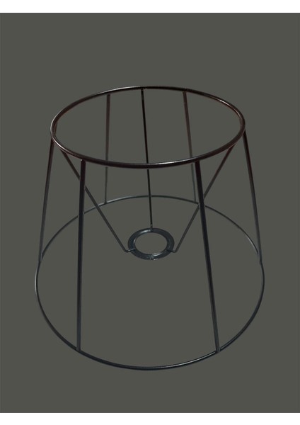 Konik Abajur Teli , Iskeleti Siyah Statik Boyalı E27 (30 Cm) fiyatları