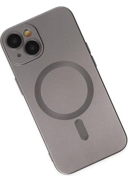 CPT16 iPhone 14 Plus Kılıf Moshi Lens Magneticsafe Silikon - Füme modelleri