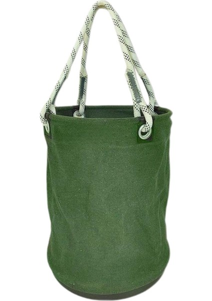 Pp Tabanı ile I Katlanabilir Kullanılabilir Yuvarlak Çantası Yeşil (Yurt Dışından)