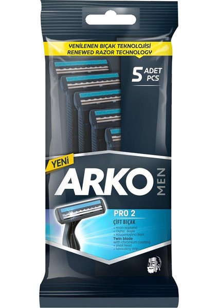 3 Adet Arko Tıraş Bıçağı T2 Pro Poşet 5'li fiyatları