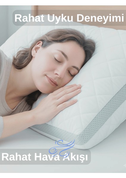 2'li 800 gr Klimalı Mikrofiber Kapitone Yastık Yumuşak Antialerjik Makinede Yıkanabilir Pürüzsüz 50X70CM fiyatları