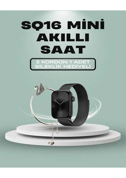 Sq-16 Mini Series 10 Akıllı Saat – 3 Kordon + Hediye Bileklik fiyatları