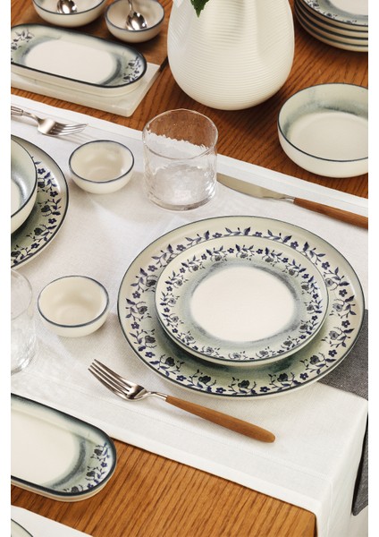 Indigo Bloom 30 Parça 6 Kişilik Yemek Takımı