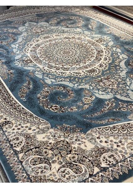 Historia 12038B Milyon Point Üst Kalite Mavi Göbekli Klasik Iran Halısı Avangard Salon Halısı Modern indirimleri