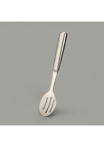 Steel Delikli Servis Kaşığı - Gri