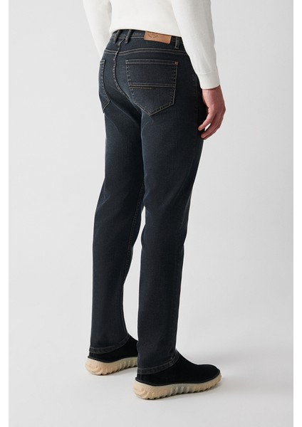 Erkek Antrasit Eskitme Yıkamalı Pantolon A32Y3506