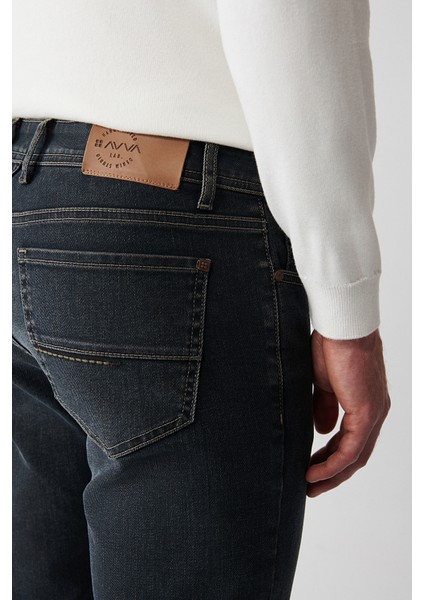 Erkek Antrasit Eskitme Yıkamalı Pantolon A32Y3506