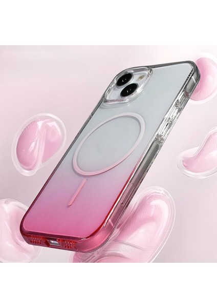 iPhone 13 Kılıf Rainbow Renkli Septik Manyetik Şarj Kapak modelleri