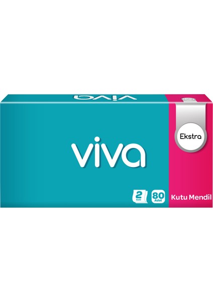 Kutu Mendil 80 Yaprak 2 Adet