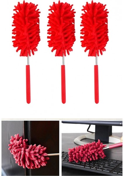 2 Li Set Mikrofiber Teleskobik Toz Alma -Antistatik Toz Püskülü Duster (K95) fiyatları