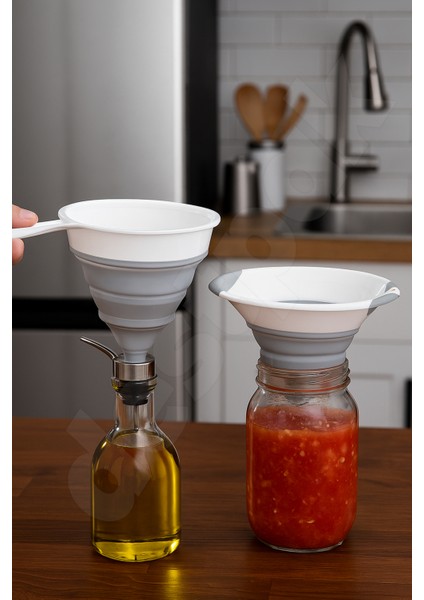 2'li Katlanır Huni Seti - Akordiyon Saplı Huni ve Kavanoz Hunisi - Katlanabilir Yer Kaplamaz fiyatları