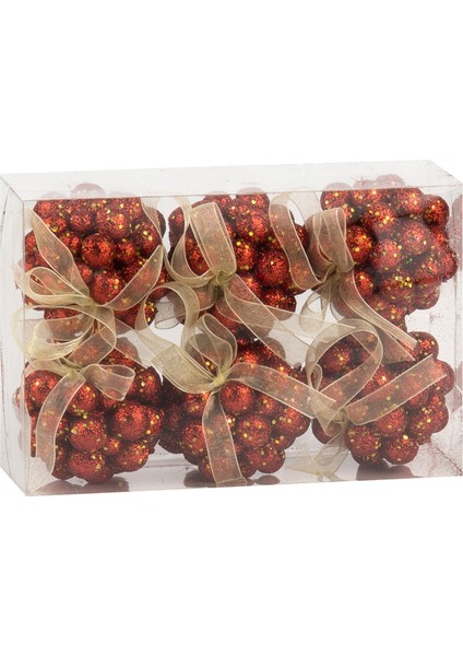 Snow Angels 6'lı Yılbaşı Ağacı Topu SDA23130 3 Adet