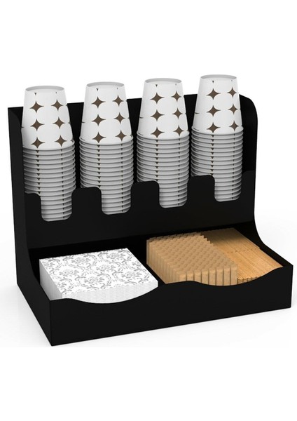 Karton Bardaklık Karton Bardak Standı Bardak Şeker Karıştırıcı/organizer Raf Tüm Bardaklarla Uyumlu fiyatları