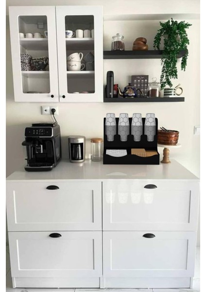 Karton Bardaklık Karton Bardak Standı Bardak Şeker Karıştırıcı/organizer Raf Tüm Bardaklarla Uyumlu indirimleri