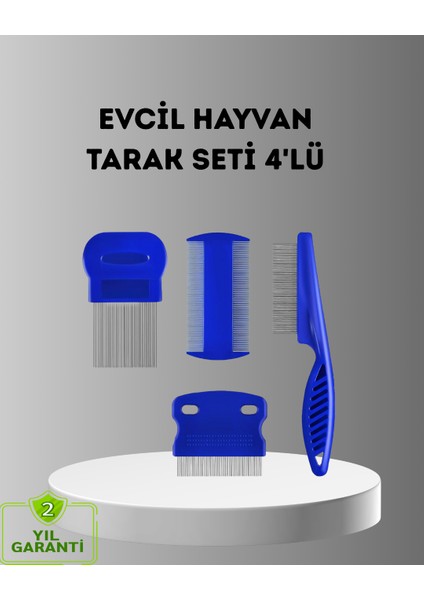 bulurum 4’lü kedi köpek tüy temizleme seti – paslanmaz çelik,ergonomik ve uzun ömürlü