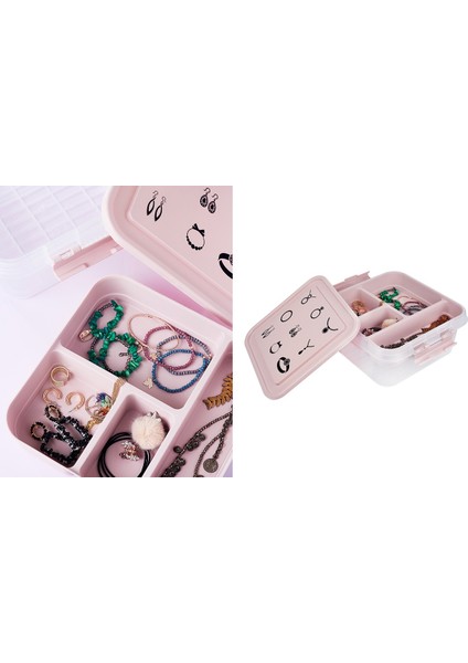 bulurum bijuteri mücevher kutusu çok amaçlı bölmeli takı saklama kutusu