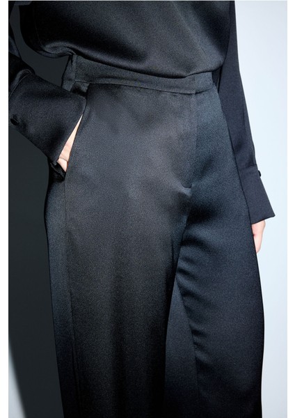 Saten Pantolon Siyah 15344583001 fırsatları