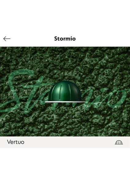 Stormio Vertuo Kapsül Kahve 10 Lu (Vertuo Makineler Için Uygundur)