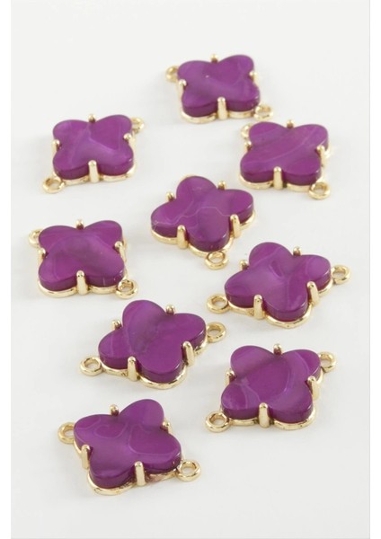 Çiçek Tek Kulp Polyester Bileklik ve Kolye Ucu Aparatı 1 Adet