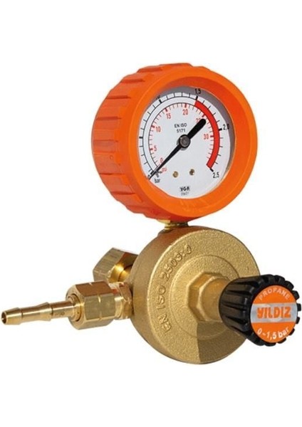 Ennalbur Yıldız 5120 Basınç Düsürücü Propan (Lpg) Manometreli