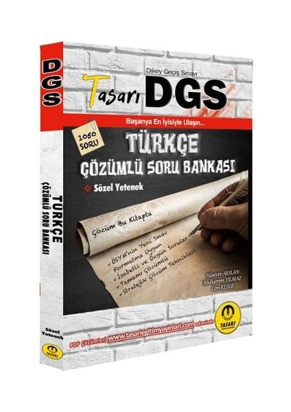 Tasarı Dgs Türkçe Çözümlü Soru Bankası