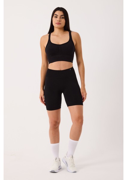 Sally Yüksek Bel Esnek ve Toparlayıcı Seamless Spor Şort fiyatları