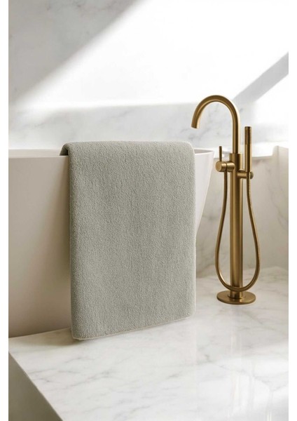 Luxury Hotel 90X150 cm &AMP;#37;100 Pamuk Banyo Havlusu Gramajlı Gri