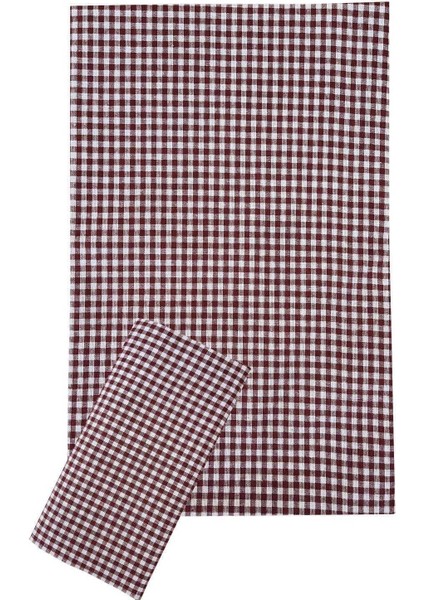 Zefir Desen Sofra Bezi Masa Örtüsü 170 x 170 cm Bordo