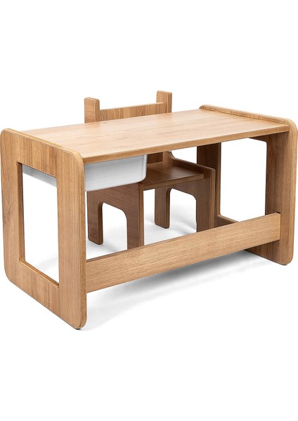 Tek Kişilik Çocuk Oyun, Aktivite ve Etkinlik Masası, Ceviz-Beyaz, 18MM 1.sınıf Mdf modelleri