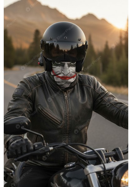 Joker Desenli Buff - Yüz Maskesi / Boyunluk / Bandana Çok Amaçlı Unisex modelleri