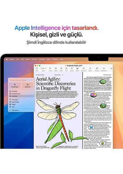 MW1J3TU/A/MACBOOK Air/apple M4 Işlemci/(10 Çekirdek Cpu-10 Çekirdek GPU)/16GB RAM/256GB Ssd/15.3"starlight