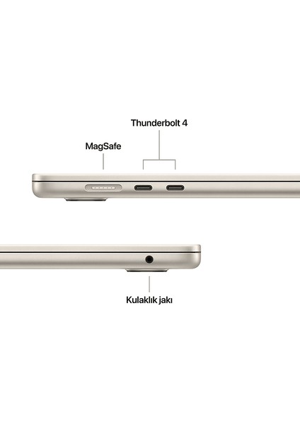 MW1J3TU/A/MACBOOK Air/apple M4 Işlemci/(10 Çekirdek Cpu-10 Çekirdek GPU)/16GB RAM/256GB Ssd/15.3"starlight