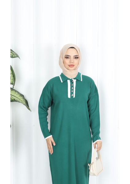 Polo Yaka Triko Elbise modelleri