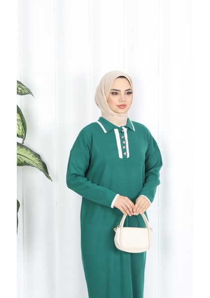 Polo Yaka Triko Elbise fırsatları