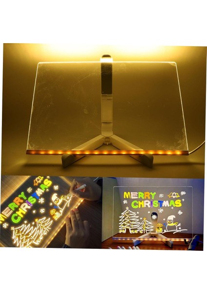 LED Akıllı Akrilik Mesaj Tahtası – Şeffaf ve Renkli Yazı Tahtası