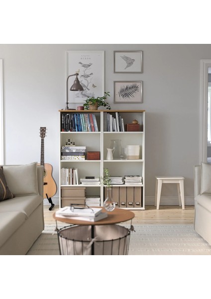 Skruvby Kitaplık Beyaz 60 x 140 cm indirimleri